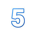 número 5 icon