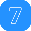 numero 7 icon