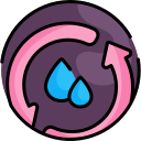 Water cycle icon