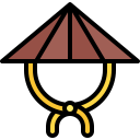 sombrero de bambú icon