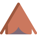 carpa para camping icon