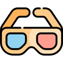 gafas 3d icon