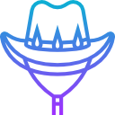 sombrero de vaquero icon