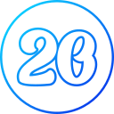 número 20 icon