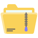 carpeta zip icon