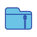 carpeta zip icon