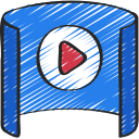 vídeo 360 icon