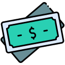 dólar de dinero icon