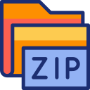 carpeta zip animated icon