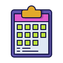 fecha del calendario icon