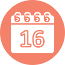 fecha del calendario icon