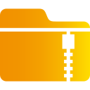 carpeta zip icon