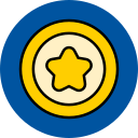 insignia de estrella icon