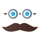 gafas y bigote 