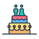 pastel de boda icon