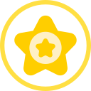 insignia de estrella icon