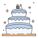 pastel de boda icon