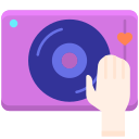 Disc jockey icon