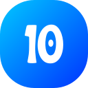 Number 10 icon