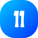 Number 11 icon