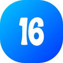 Number 16 icon
