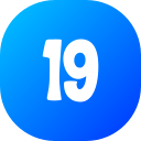 Number 19 icon