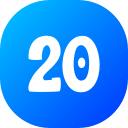 Number 20 icon