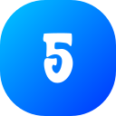 Number 5 icon