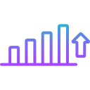 gráfico de barras creciente 