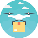 entrega de drones icon