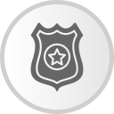 placa de policía 