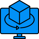 representación 3d icon