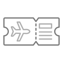 billete de avión icon
