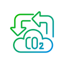 emisión de co2 icon