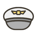 sombrero de piloto icon