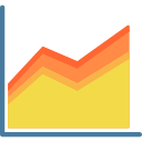 gráfico de área icon