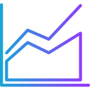 gráfico de área icon