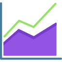 gráfico de área icon