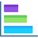 gráfico de barras horizontales icon