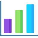 gráfico de barras verticales icon