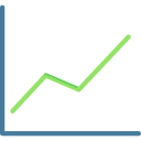 gráfico de líneas icon