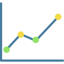 gráfico de líneas icon