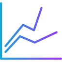 gráfico de líneas icon