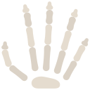 huesos de la mano icon