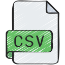 archivo .csv icon