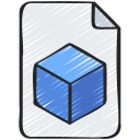 archivo 3d icon