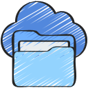 carpeta de la nube icon