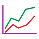 gráfico de linea icon