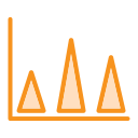 gráfico piramidal icon