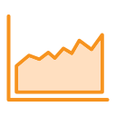 gráfico de área icon